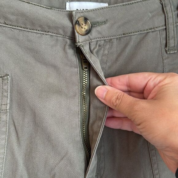 Pistola Women’s high rise barrel army green Khaki Cargo Pants size 27 EUC! - Picture 5 of 11